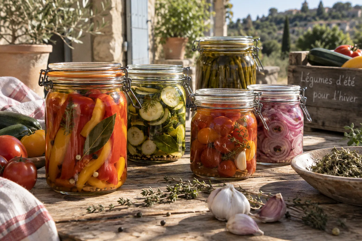 Conservation des légumes d'été : les méthodes pour l'hiver