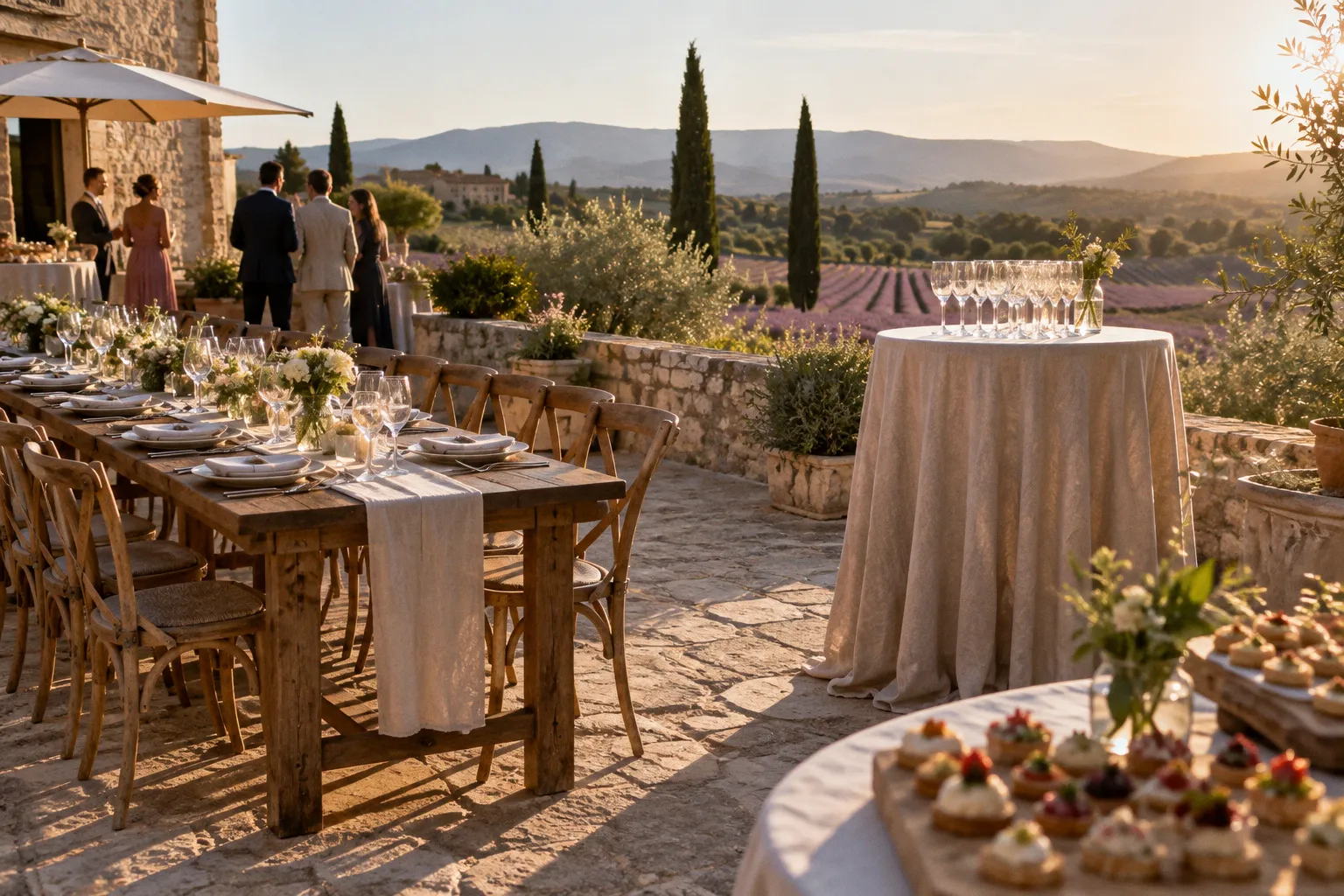 Repas assis ou cocktail dînatoire : le dilemme du mariage